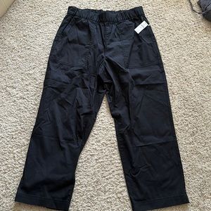 New Gap Khaki, Black, Medium Petite